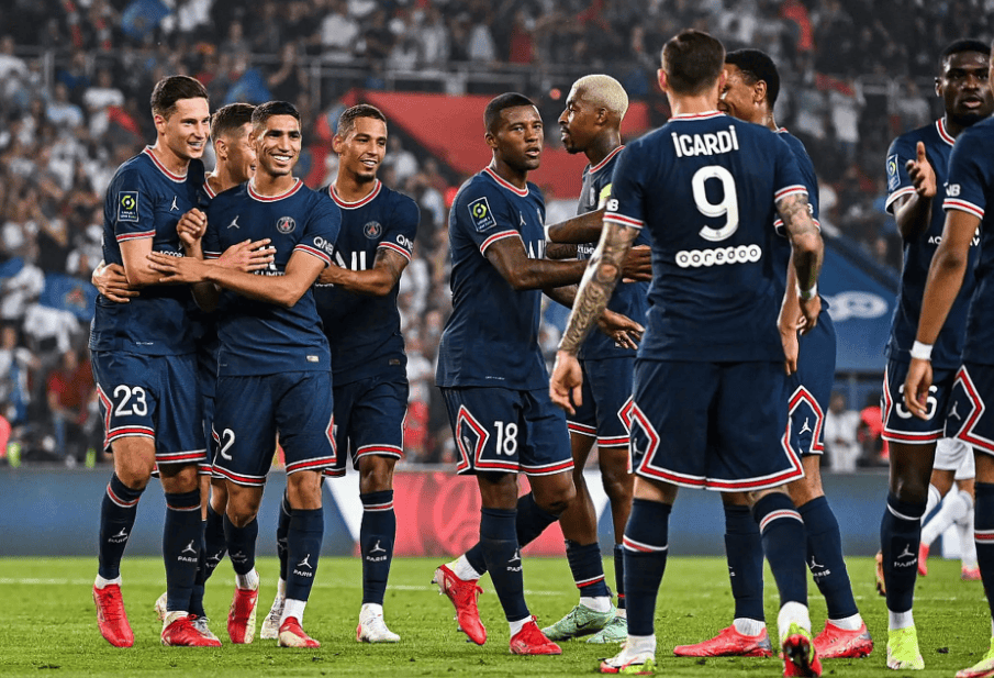 包含巴黎圣日耳曼逆转战平德甲劲旅的词条